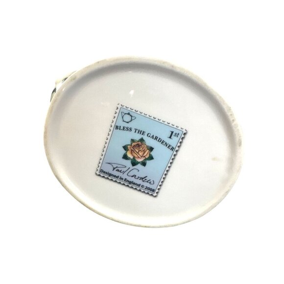 Vintage “Bless the Gardener” 2008 Paul Cardew Decorative Mini Ceramic Teapot wit - Picture 8 of 8